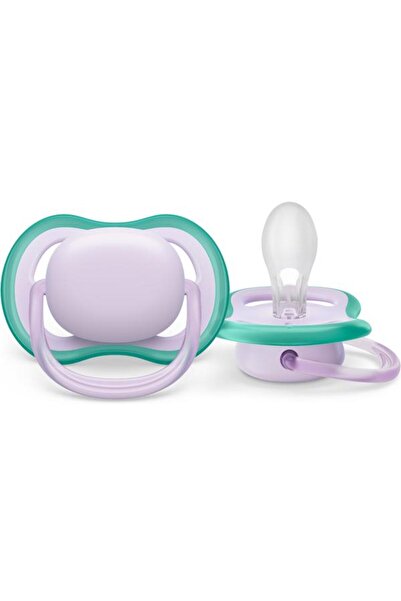 Philips Avent Σετ 2 πιπίλες Philips-Avent SCF085/24, πιπίλα ultra air 0-6 μηνών, ορθοδοντική, χωρίς BPA, μωβ