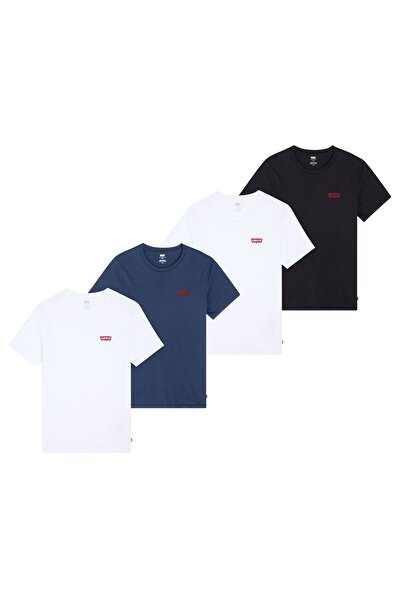Levi's Herren T-Shirts, 4er Pack - "The Graphic Tee - 4 Pack", Rundhals, Baumwolle