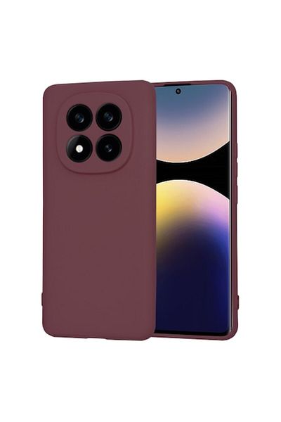 Diversity Husă de protecție pentru Xiaomi Noble Redmi Note 14 Pro+ 5G, Safe, N62, pânză, roșu prună Noble