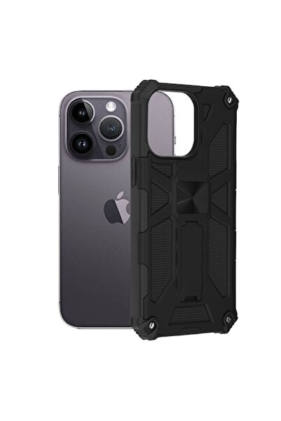 OEM Husa pentru iPhone 14 Pro Max, Techsuit Blazor Series, Μαύρο
