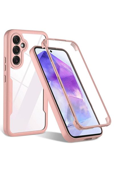 Diversity Protective Case for Samsung Galaxy S24 FE + Screen Protector, Smart, J37, Lexgard, Powder