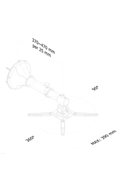 NEOMOUNTS Suport pentru videoproiector de perete