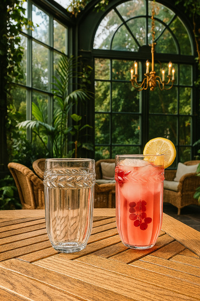 Davet طقم أكواب مشروبات غازية داتشا 4 قطع 350 مل - 4 أكواب مشروبات غازية