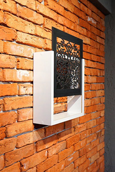 HALL BREATHE Yüksek Kapasiteli Sürgülü Siyah Modem Saklama Kutusu 35Y x 35G x...