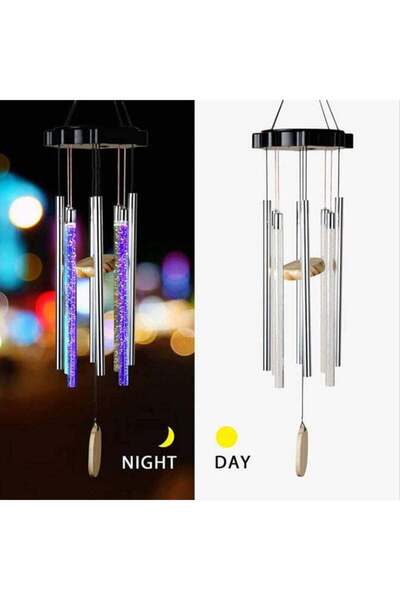 fun zone أضواء أجراس الرياح الموسيقية تعمل بالطاقة الشمسية من أرابيست متعددة ...
