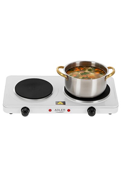 adler AD6520 διπλή ηλεκτρική εστία, 2500W