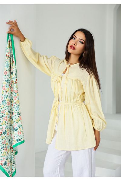 Vegove Front Gathered Long Tunic