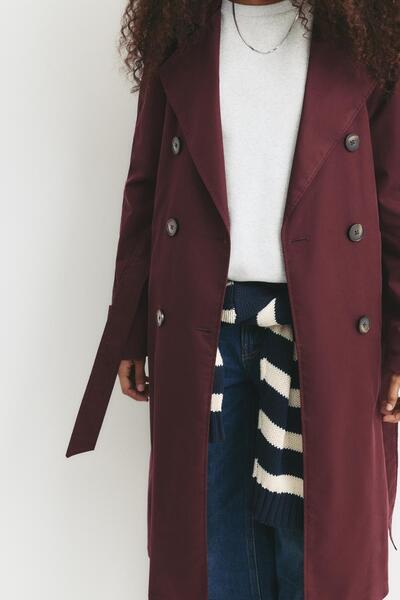 Pull & Bear Kemerli trençkot