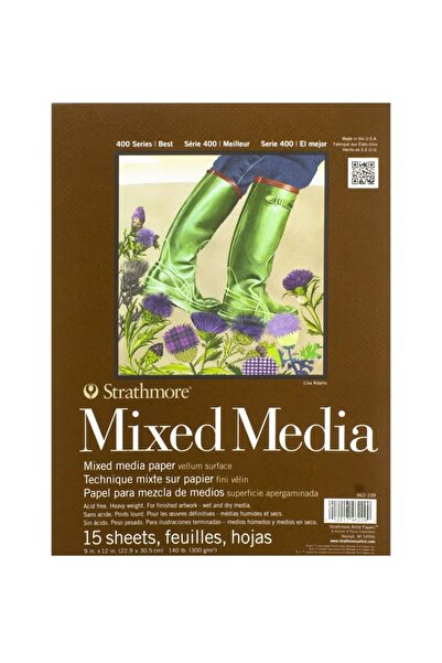 Strathmore Mixed Media Pad – 300gsm Heavyweight, 23 x 30.5 cm, 15 Sheets