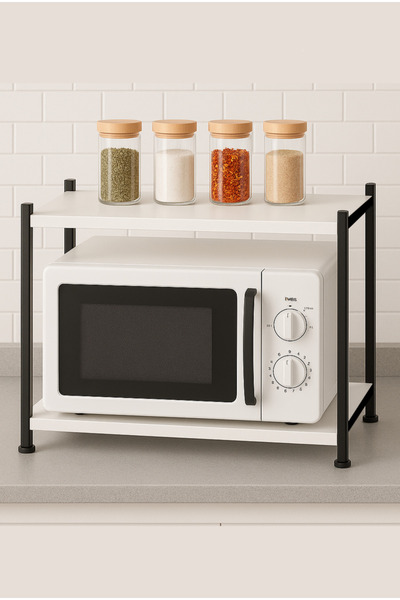 HALL BREATHE Pratik Çok Amaçlı Mutfak Rafı, Tezgah Üstü 2 Katlı Düzenleyici, ...