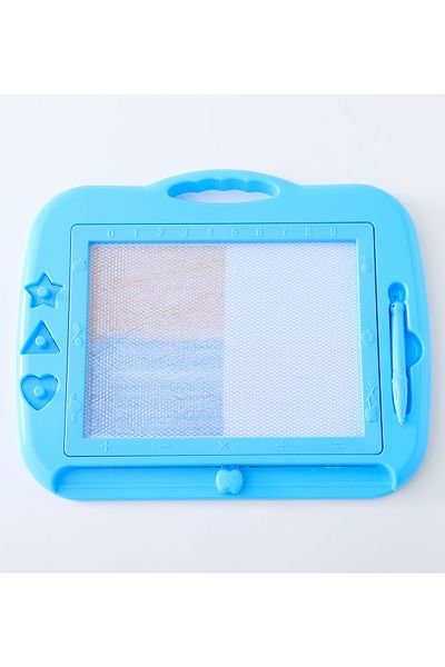 Fab N Funky Kids Writing and Doodle Board with Pen, Eye Friendly, Reusable, Mess-Free, 3 Years+, - Blue