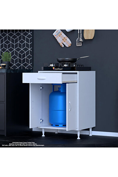 HALL BREATHE Beyaz Çok Amaçlı Mutfak ve Banyo Dolabı Seti, Şık ve Kullanışlı ...