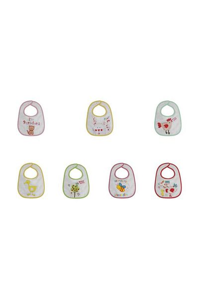 LORELLİ Set 7 bavete Lorelli, mici, bumbac, închidere cu velcro, fete