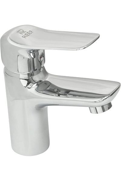 Reef Wash Basin Tap Lotus – Silver Chrome Finish, Metal Sink Faucet with Easy Operation