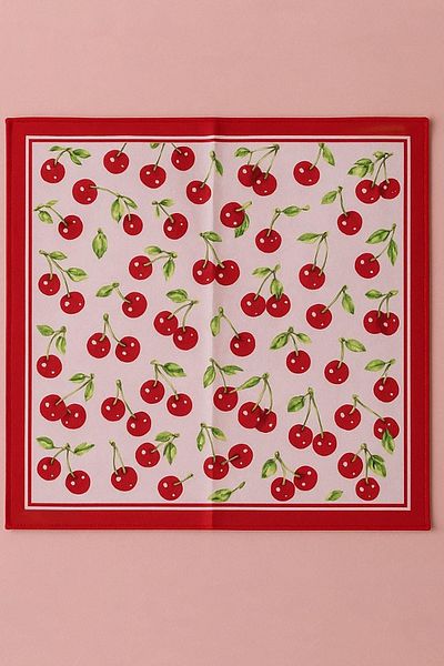 TAKIŞTIR Mixed Color Cherry Figured Scarf