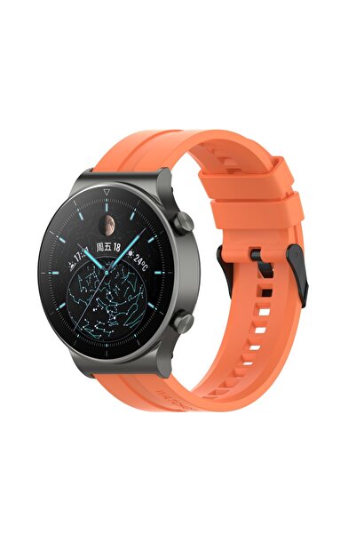 eR D L Curea universală de ceas din silicon, lățime 22 mm, eliberare rapidă, portocalie, eR D L