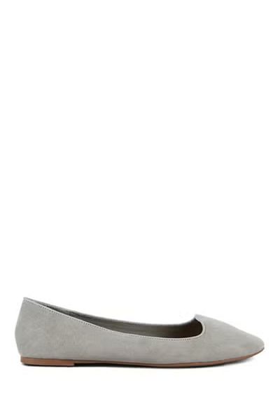 london Rag Women Grey Microfiber Casual Ballerinas