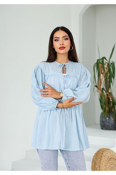 Vegove Front Gathered Long Tunic