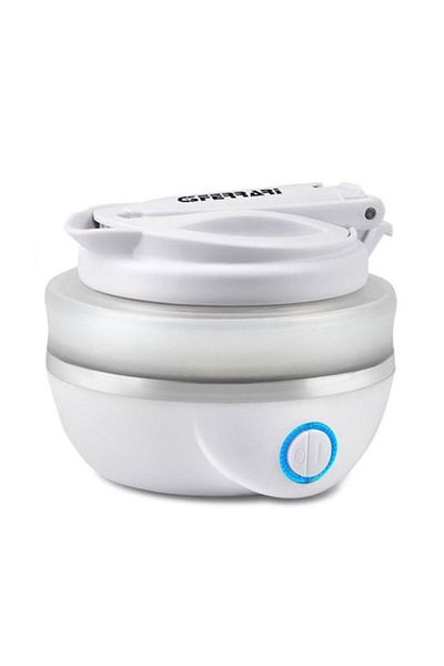 G3ferrari Foldable Electric Kettle for Travel 0.8L 820W Dual Voltage 110/220V White