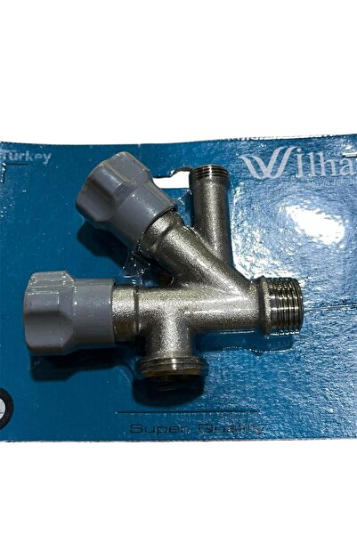 Veka Çift Çıkışlı Musluk Bağlantı Aparatı – Metal Gövde, 2’li Hortum Girişli ...