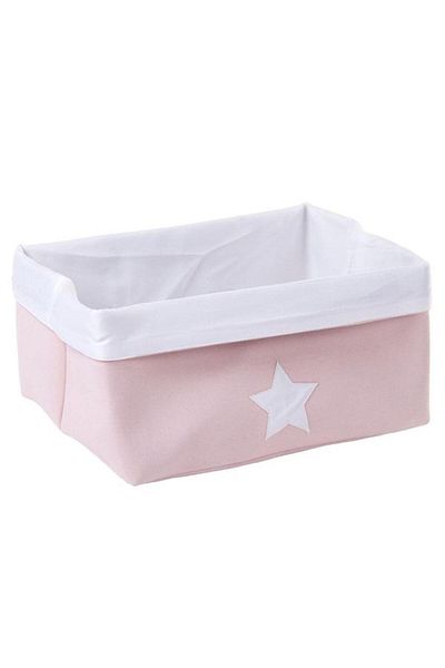 CHILDHOME Cos depozitare panza 40x30x20 cm, Roz