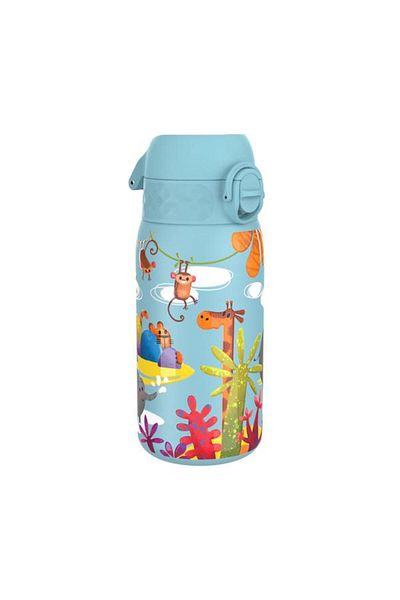 Ion8 Safari Water Bottle for Kids, Stainless Steel, 400ml