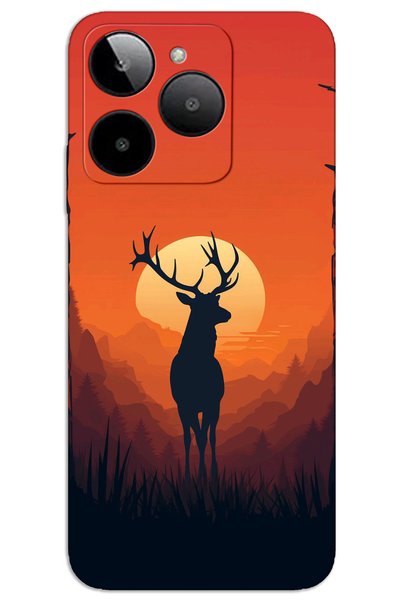 MRCİLETİSİM General Mobile Gm Era 50 Case Hd Pattern Printed Back Cover - Deer