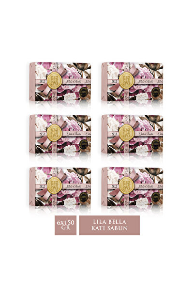 DEXCLUSIVE Katı Sabun Lila Bella 150 gr X 6 Adet
