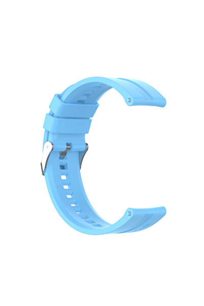 eR D L Curea din silicon compatibilă cu Huawei GT 2, 46mm, albastru deschis, lățime curea 22mm. eR D L