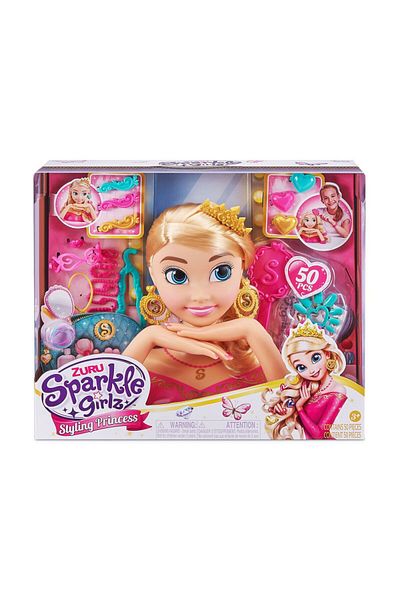 Zuru Sparkle Girlz Styling Princess Deluxe Hairdressing Head