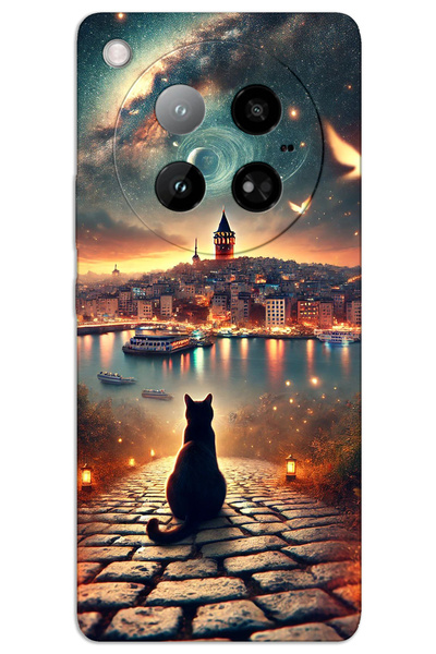 MRCİLETİSİM حافظة Infinix Zero 40 4G ذات غطاء خلفي مطبوع بنمط HD - Cat Galata