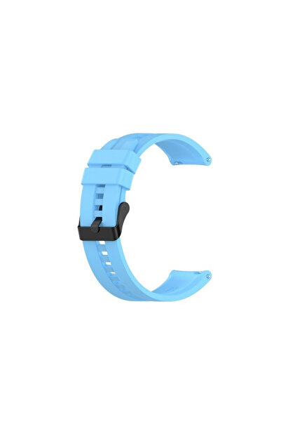 eR D L Curea din silicon compatibilă cu Huawei GT 2, 42mm, albastru deschis, ...