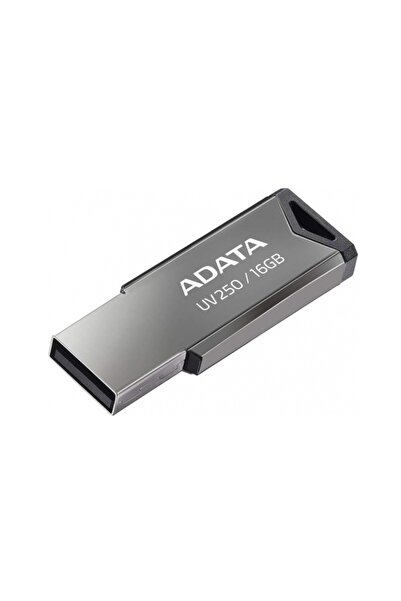 Adata UV250 USB Stick, 16GB, USB 2.0, Metallic Design, Black