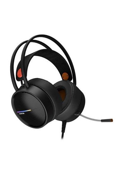 CANYON Gaming Headset Interceptor GH-8A, Stereo, USB, 3.5mm Jack, RGB Lighting (Black/Orange)