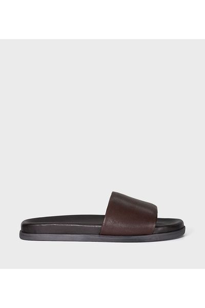 Dune London MEN'S-LINEAR EMBOSS SLIDE