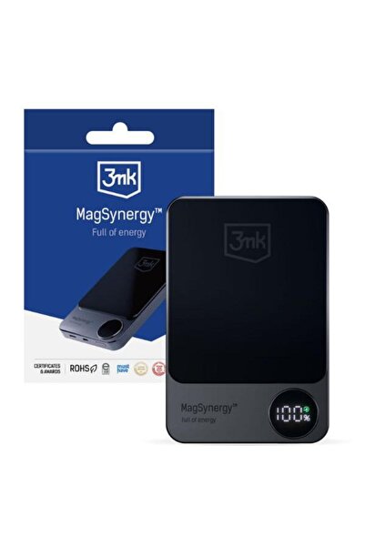 3MK Acumulator extern MagSynergy, 10000 mAh, 18W, 1x USB Type-C, PD, Wireless...