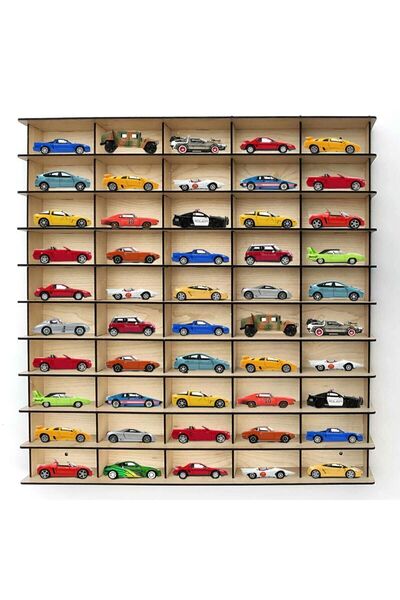 HALL BREATHE 50 Araçlık Hobi Araba Rafı Akçaağaç, Bej renk, dayanıklı ve şık ...