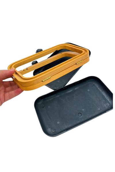 angel çanta aksesuar Angel Bag Accessory Black Corner Bulk Wooden Bag Mold