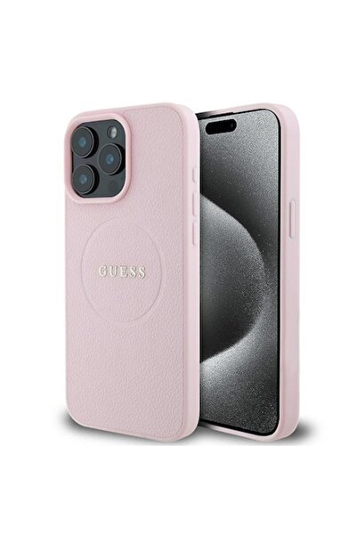 Padrino Husă de protecție pentru iPhone 15 Pro Max, P30, din piele, roz pudră