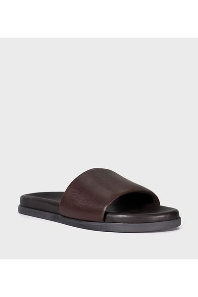 Dune London MEN'S-LINEAR EMBOSS SLIDE