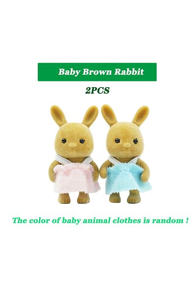 Choice13 K06 1:12 Simulation Forest Animal Family Rabbit Panda Koala Reindeer Baby Dollhouse Figures Collecti