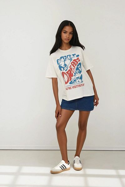 Hiccup Oversize Printed Cotton T-Shirt