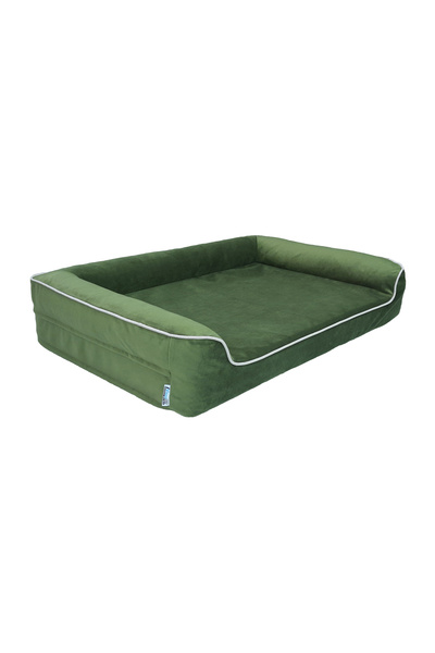 viscopet Premium Sofa Blok Sungerli Alezli Fermuarlı Yıkanabilir Köpek Yatağı-s-zumrut