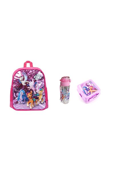 MY LITTLE PONY Kindergarten Bag Pink Flask and Nutrition Container