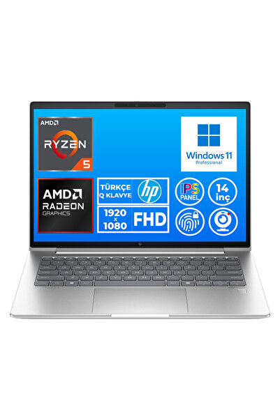 HP EliteBook 645 G9 Ryzen 5 Pro 5675U 40GB 512GB SSD 14" FHD W11P Taşınabilir...