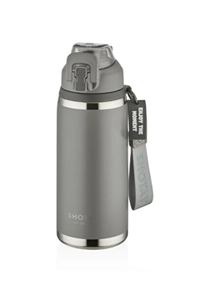 GLANCE Camping Steel Thermos Flask 750ml Gray
