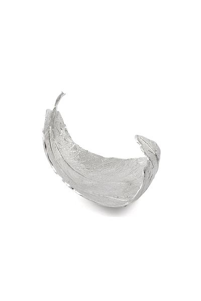 Mikasa Moor Silver Leaf Decor Metal Plate 37X30X28Cm