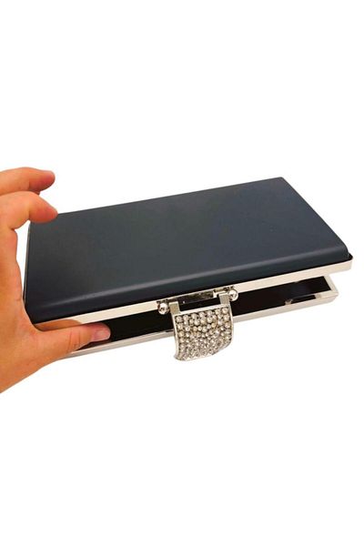 angel çanta aksesuar Angel Bag Accessory Evening Dress Bag Pattern Stone Cover Model Silver Metal