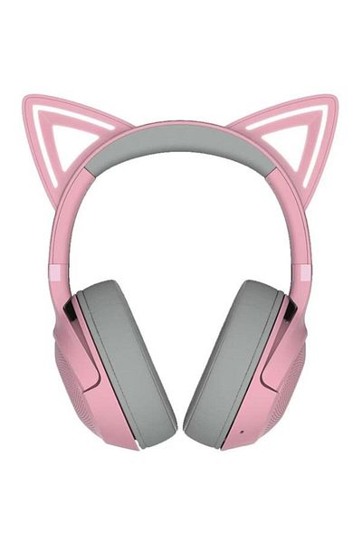 RAZER Kraken Kitty V2 Bluetooth 5.2 Ediție Quartz, Microfon (Roz)