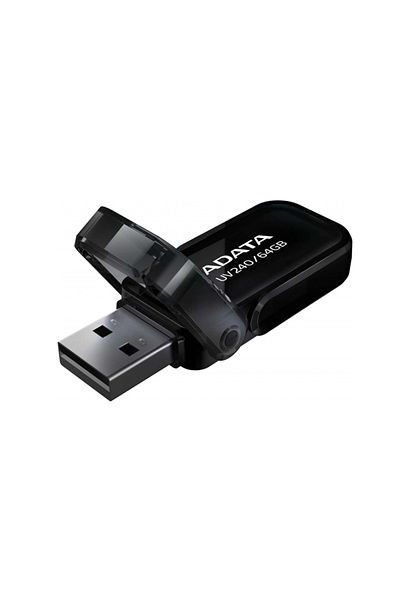 Adata USB stick UV240, 32G, USB 2.0, Flip cover, Black